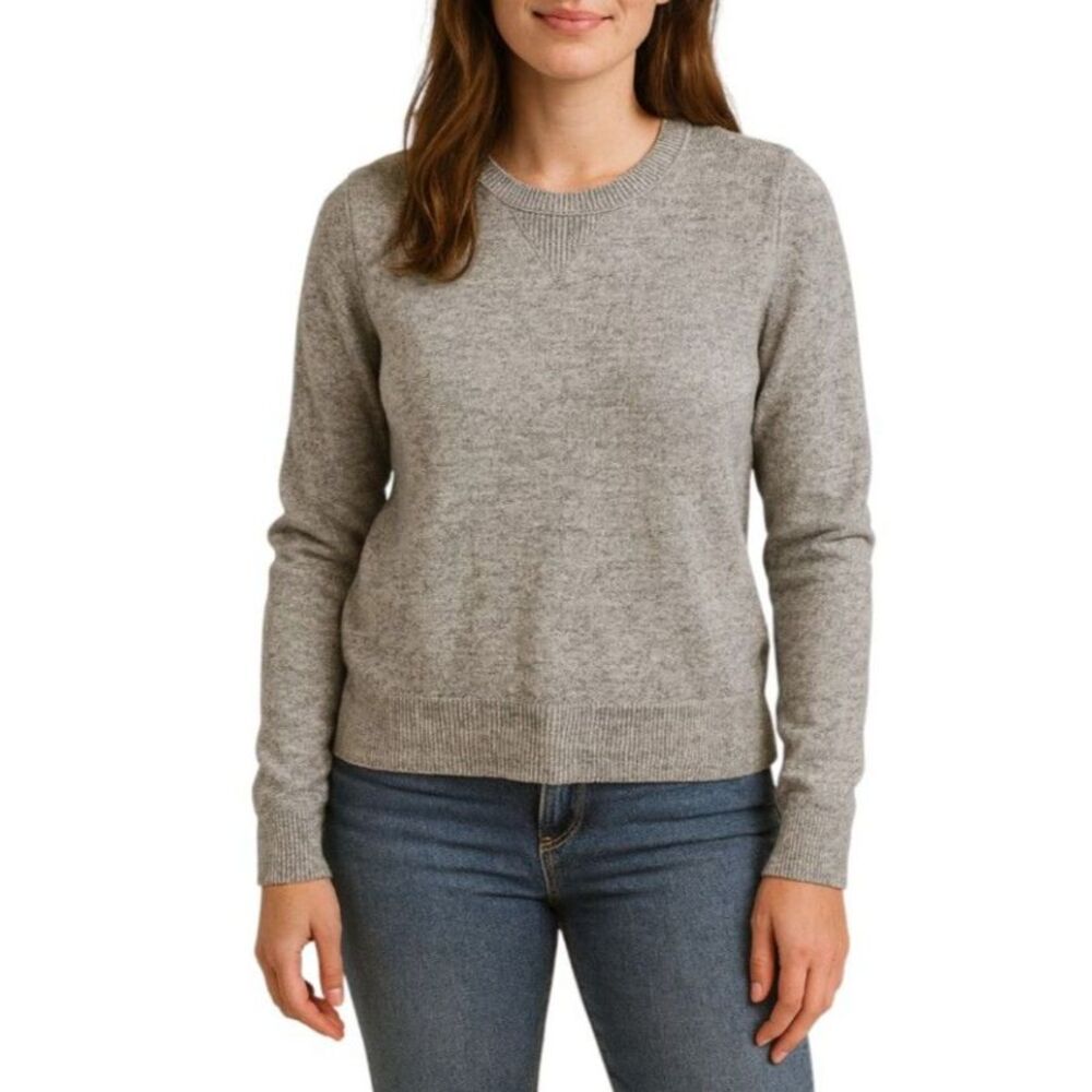 Gap Designed & Crafted Heather Gray Knit Sweater | Size XL